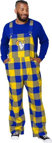 Miniatura 12 de FOCO NFL mens Nfl Team Logo Plaid Bib Overalls