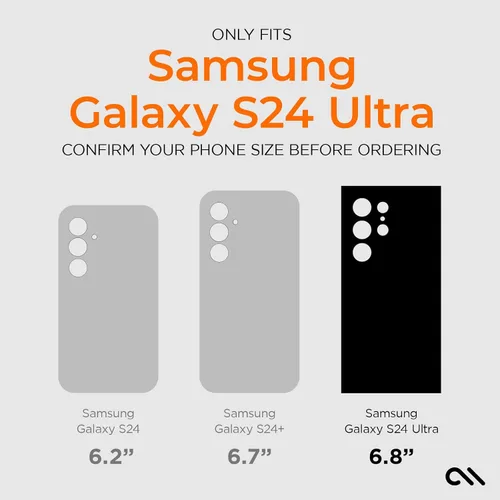 Miniatura 2 de Case-Mate Funda transparente resistente para Samsung Galaxy S24 Ultra [protección contra caídas D3O de 16 pies] [compatible con carga inalámbrica]