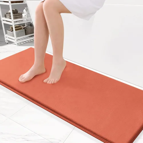 Miniatura 129 de Smiry Tapetes de Baño de Espuma Viscoelástica 36 x 24 pulgadas, Tapetes de Baño Extra Suaves y Absorbentes, Alfombra Antideslizante Lavable
