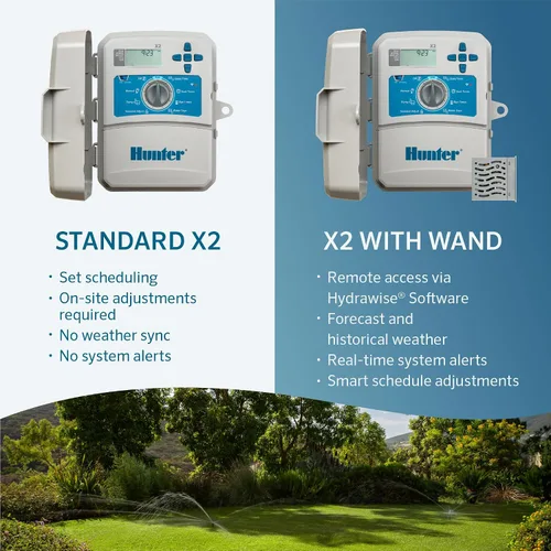 Miniatura 3 de Módulo WiFi inteligente Hunter Wand para controlador de rociadores X2, aplicación Hydrawise, programación remota, WiFi de 2.4 GHz, compatible