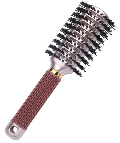 Miniatura 5 de PERFEHAIR Cepillo de pelo ovalado para secar con soplado, jabalí de doble cara y cepillo de cerdas de nailon para cabello de longitud media y corta