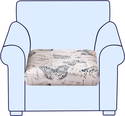 Miniatura 96 de CRFATOP Fundas elásticas de cojín de repuesto para sofá, fundas de asiento de sofá impresas, lavable, extraíble, protector de muebles individual
