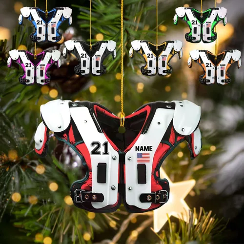 Miniatura 28 de Adorno de fútbol personalizado, para jugadores de fútbol, entrenadores, fanáticos, niños y adultos, decoración deportiva única de vacaciones