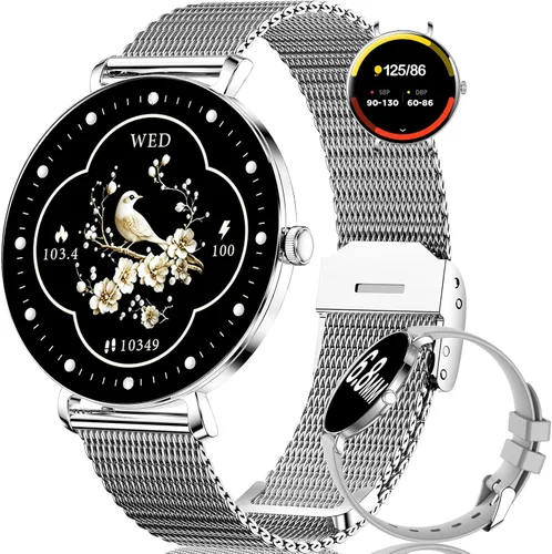 LIGE Smart Watch for Women, 1.43" AMOLED Screen Smartwatch with Answer/Make Call for iOS/Android, Fitness Tracker with 120+ Sport Modes,