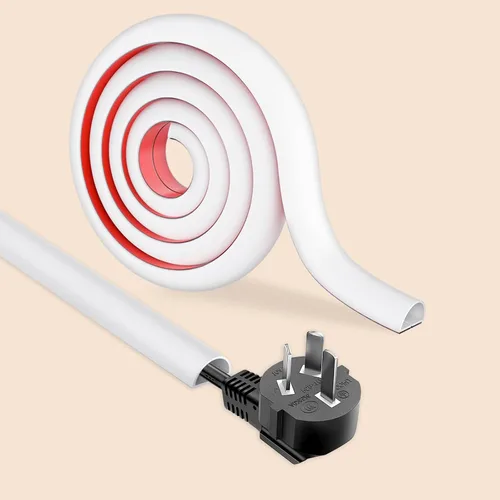 Miniatura 9 de Cubierta de cable de pared autoadhesiva de 39 pulgadas para paredes, cubierta de cable flexible para una fácil gestión de cables, 0.59 pulgadas