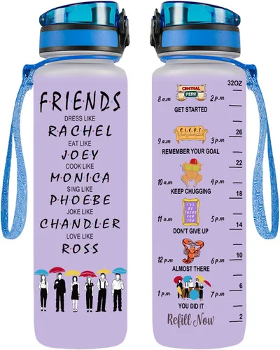 Miniatura 29 de 34HD Crazy Cat Botella de Agua 32 oz Plástico Tritan, Its Fine Everything Is Fine Botella de Agua, Regalos Divertidos de Cumpleaños Día