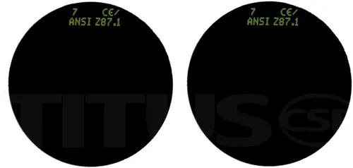 Miniatura 3 de TITUS Lentes de repuesto Copa Tipo C Marco Calidad Industrial Gafas de soldadura UV IR Verde 5 7 8 9 10 11 12 13 o 14 Filtro