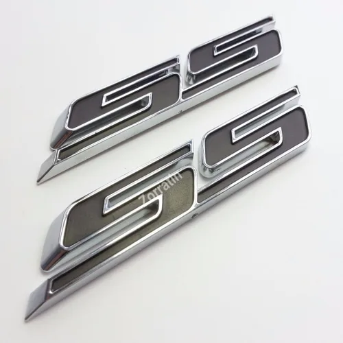 Miniatura 7 de Calcomanía de emblema interior para maletero lateral de parrilla azul cromado con adhesivo para Chevrolet Chevy Camaro Impala Malibu Holden azul
