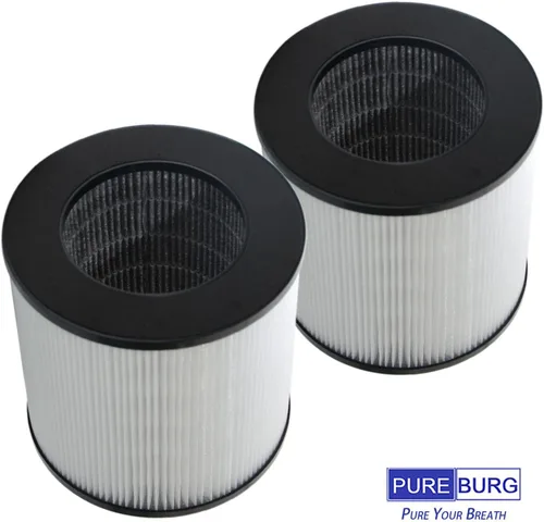 Miniatura 5 de PUREBURG Filtro de repuesto compatible con purificador de aire Druiap KJ150 y Cwxwei SY910 KJ150 (AF3001), paquete de 2 unidades True HEPA de 3