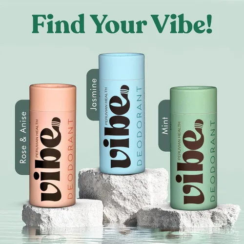 Miniatura 6 de Vibe - Desodorante natural sin aluminio para mujeres y hombres, control de olores de larga duración con aceite de coco orgánico y cera de abejas