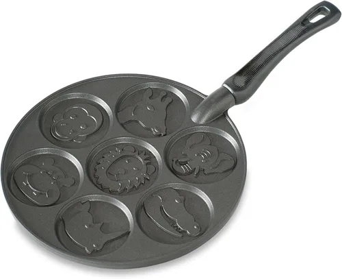 Miniatura 12 de Nordic Ware - Sartén para hotcakes antiadherente, aluminio pesado, 7 tazas redondas, para gas, eléctrico, estufas de cerámica, fabricado en EE. UU
