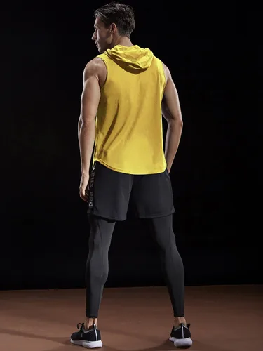 Miniatura 5 de NELEUS Dry Fit - Camiseta deportiva sin mangas para correr con capucha