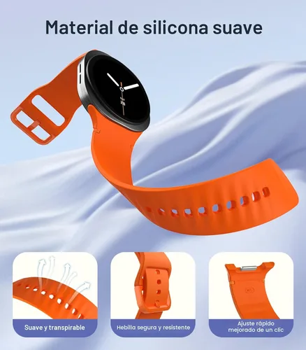 Miniatura 3 de TiMOVO - Paquete de 6 correas deportivas compatibles para Samsung Galaxy Watch 8 40 mm 44 mm/Galaxy Watch 8 Classic 46 mm (2025), correa de repuesto