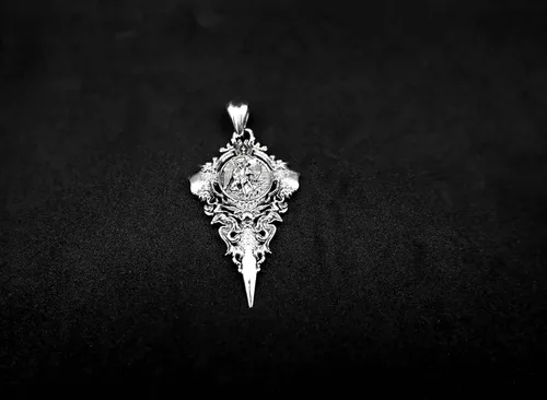 Miniatura 4 de 925 Sterling Silver Saint St Michael Pendant Protect Catholic Amulet Jewelry