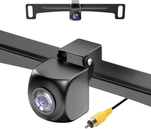 Miniatura 9 de Cámara de retroceso/frontal/lateral, HD 720P Metal OEM estilo 170 grados gran angular IP69K impermeable visión nocturna transparente cámara de Negro