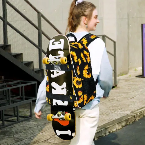 Miniatura 39 de Mochila para laptop, 16 pulgadas, bolsa escolar y bolsa de almuerzo, mochilas resistentes al agua para adolescentes, niñas, mujeres, estudiantes