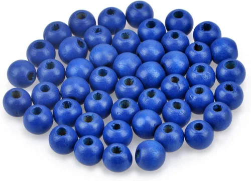 Miniatura 6 de AD Beads Cuentas de madera con espacio libre para manualidades, cuentas de madera con agujero grande surtidas para hacer collares, pulseras