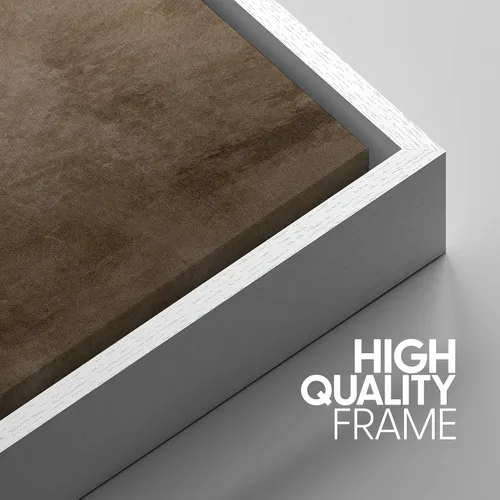 Miniatura 504 de SIGNWIN Lienzo enmarcado para pared, arte con pinceladas de flujo neutro en tonos beige abstractos, ilustraciones, arte moderno, decorativo