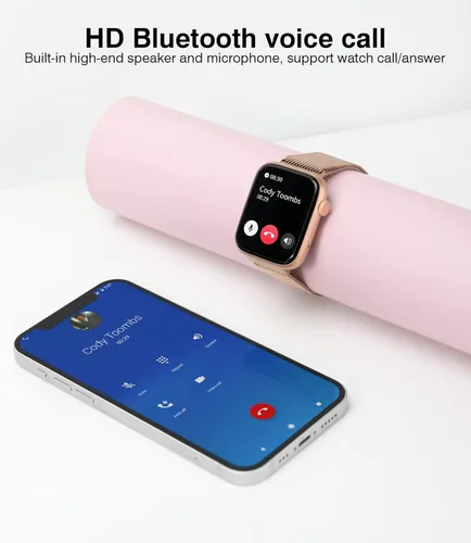 Miniatura 3 de EarlySincere Relojes inteligentes para mujer, presión arterial, pantalla táctil completa HD de 1.9 pulgadas, monitor de actividad física con monitor