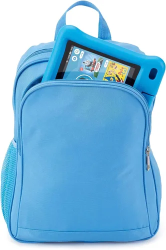 Miniatura 5 de Mochila exclusiva de Amazon para niños, azul (compatible con tablet Kids Fire de 7 a 8 pulgadas y Kindle Kids Edition)