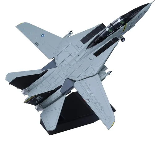 Miniatura 2 de 1/100 F-14 Tomcat Skeleton Fighter Modelo de avión militar fundido a troquel modelo de avión militar F-14 (básico)