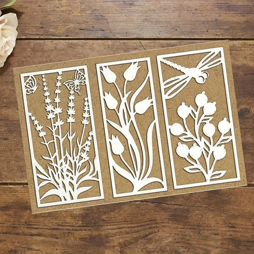 Miniatura 3 de Lapoo Troquel de corte de metal para álbumes de recortes, plantillas duraderas para álbumes de recortes, álbumes de fotos, tarjetas de papel