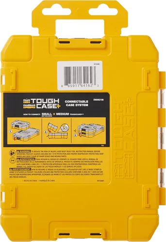 Miniatura 2 de DEWALT Caja de herramientas, organizador mediano de 8 compartimentos para piezas pequeñas, caja resistente portátil, organizador de tornillos, caja