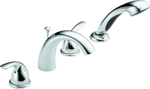 Delta Grifo T4705 Classic Roman Tub con moldura de ducha de mano, cromo (áspero en se vende por separado)