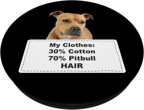 Miniatura 2 de Funny Shedding Dog Pitbull PopSockets PopGrip: agarre intercambiable para teléfonos y tabletas