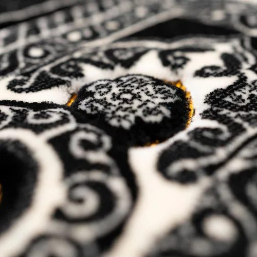 Miniatura 3 de Modefa Alfombra de oración islámica – Alfombra de terciopelo grande y ancha de doble felpa – Janamaz musulmán tradicional – Alfombra de oración