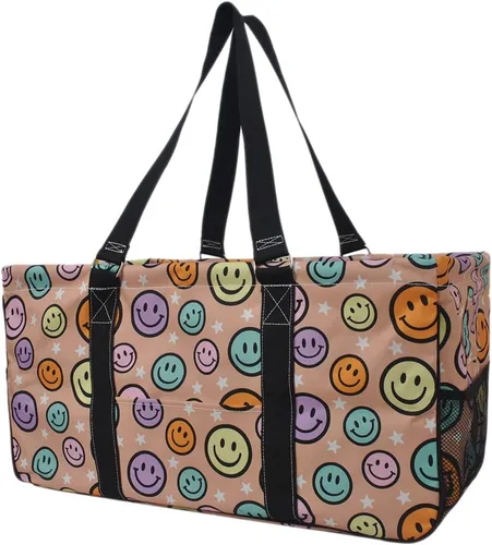 Miniatura 64 de NGIL Bolsa de comestibles reutilizable extra grande plegable de gran tamaño para comestibles, almacenamiento, picnic, playa, Flecha-negro