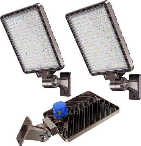 Miniatura 18 de 240 W LED estacionamiento luz muñón montaje atardecer a amanecer 5000K LED estacionamiento luces al aire libre área comercial seguridad IP65