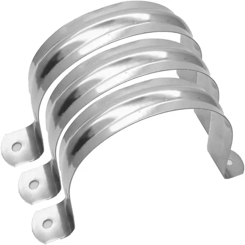 Miniatura 12 de Abrazadera de correa de tubo rígido de 1/2 pulgada, correa de dos agujeros, clip de tubo de soporte en U, soporte de sujeción de tubo de acero