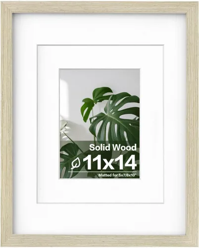 Miniatura 100 de Egofine - Portarretratos de 4 x 6 pulgadas, de madera maciza con plexiglás, para fotos de 3.5 x 5 con paspartú o de 4 x 6 sin paspartú, para colocar