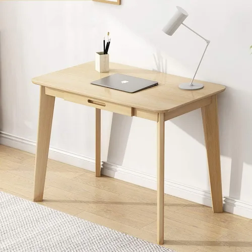 Miniatura 10 de IOTXY Escritorio de Escritura de Madera Maciza - Mesa de Trabajo de Oficina en Casa con Cajón, Mesa de Trabajo y Estudio para Computadora Portátil
