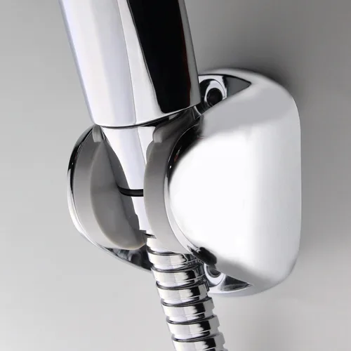 Miniatura 4 de YOO.MEE Soporte de ducha de montaje en pared para cabezal de ducha de mano, soporte de altura ajustable, gran ángulo ajustable para adaptarse a