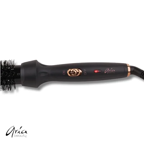 Miniatura 2 de Aria Beauty Cepillo térmico iónico – Herramienta de peinado caliente para golpes perfectos – No sopla aire – Cepillo redondo de cerámica – Diseño