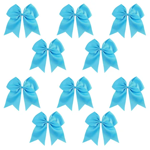 Miniatura 20 de Kenz Laurenz Lazos grandes para el pelo de 7 pulgadas, accesorios clásicos grandes para adolescentes, mujeres y niñas, animadoras de sóftbol