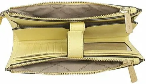 Miniatura 4 de Michael Kors Jet Set - Pulsera de viaje con doble cremallera para teléfono color amarillo Amarillo M