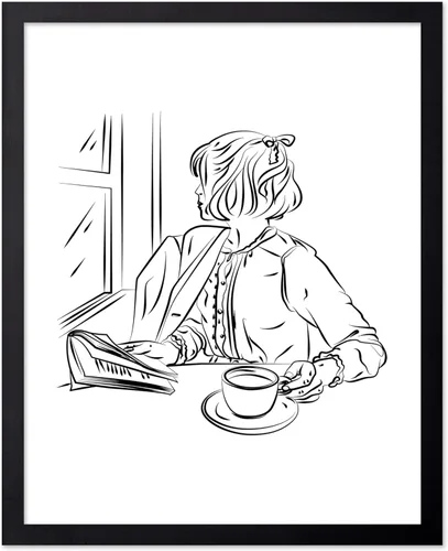 Miniatura 105 de Poster Master Póster de peonías – Estampado de flores retro – Ilustración floral – Ilustración en blanco y negro – Diseño de línea y abstracto