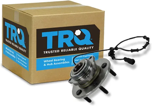 Miniatura 150 de TRQ Cojinete de rueda delantera y conjunto de cubo con sensor ABS compatible con Toyota Sequoia 2008-2022 Tundra 2007-2021