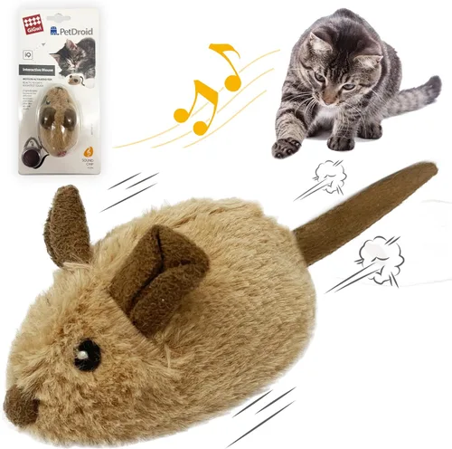 Miniatura 8 de Gigwi Paquete de juguetes interactivos para gatos, mouse móvil automático, juguetes electrónicos para gatos de interior, juguete de caza de ratones