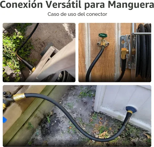 Miniatura 4 de Giraffe Tools Manguera Líder 5/8 pulgadas x 2.5 pies para Jardín, Manguera de Agua Resistente, Manguera Híbrida Corta Flexible y Ligera