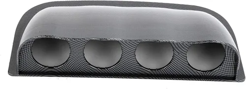 Miniatura 8 de Soporte universal para tablero de instrumentos de calibre de 2.047 in, cubierta de fibra de carbono para medidores de 2 pulgadas, capacidad