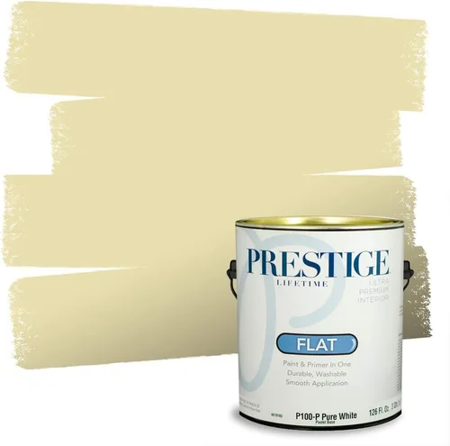 Miniatura 4 de PRESTIGE Paints Exterior Paint and Primer In One, 1-Gallon, Satin, Comparable Match of Benjamin Moore* Royal Linen* 931BM-PCM