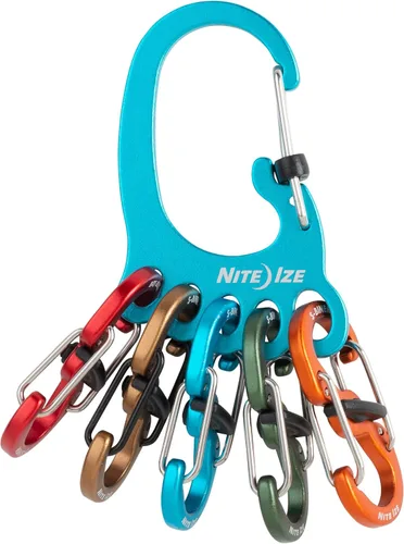 Miniatura 27 de Nite Ize Bigfoot Locker KeyRack - Soporte de acero inoxidable para coche, casa y otras llaves - Mosquetón con S-Biners - Capacidad para 15 llaves a