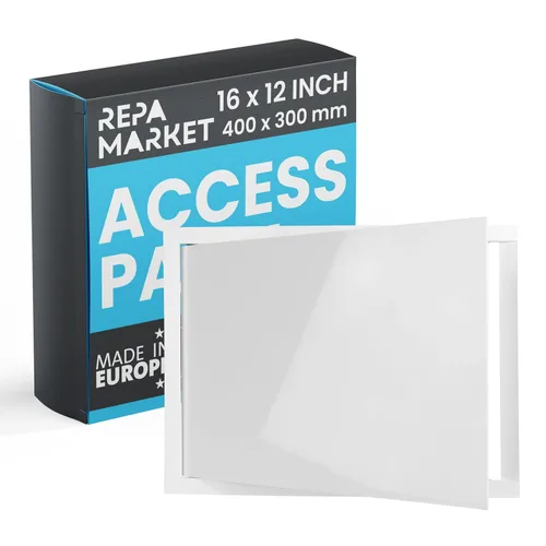 Miniatura 16 de Repa Market Panel de acceso de pared de 12 x 12 pulgadas para paneles de yeso, placa de plástico ABS antracita para orificios de pared, panel