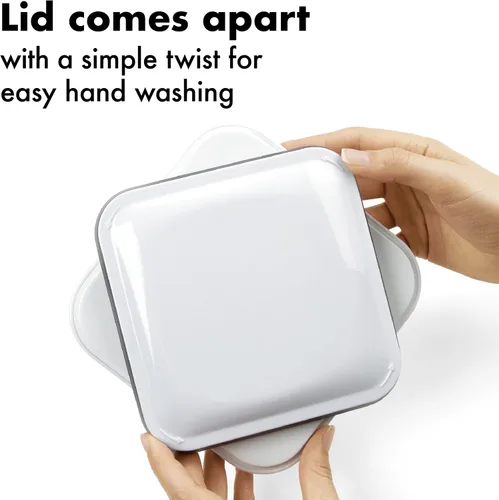 Miniatura 5 de OXO Good Grips POP - Recipiente hermético de almacenamiento de alimentos, Spices & Herbs (0.3 Qt), Blanco