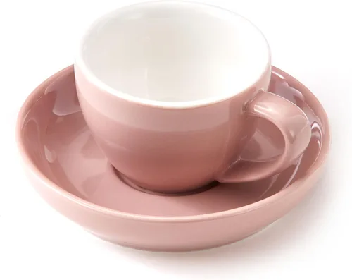 Miniatura 4 de Tazas y platillos de café expreso - Demitasse de 3 onzas para café, juego de 4, colores surtidos (moderno)
