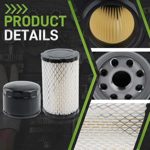 Miniatura 4 de Filtro de aceite Filtro de aire Kit de afinación para John Deer Z345 Z345R Z345M Z235 Z355R Z335E E120 LT150 para 31L777 31M977 31Q777